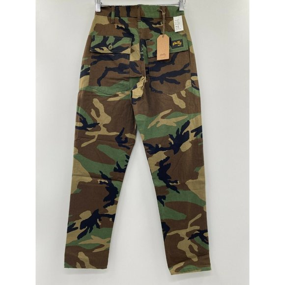 Stan Ray OG Loose Fatigue Pants Woodland Camo sz 28x32 Straight Leg Loose USA - Picture 5 of 5